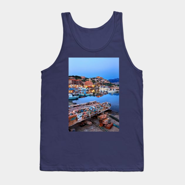 The port of Molyvos town - Lesvos island Tank Top by Cretense72